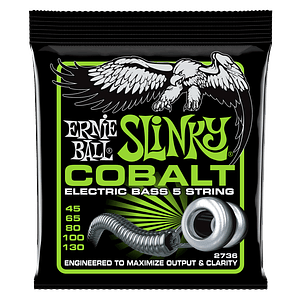 Cuerdas Bajo 5 Cuerdas 2736 Slinky Cobalt 45-130 Ernie Ball