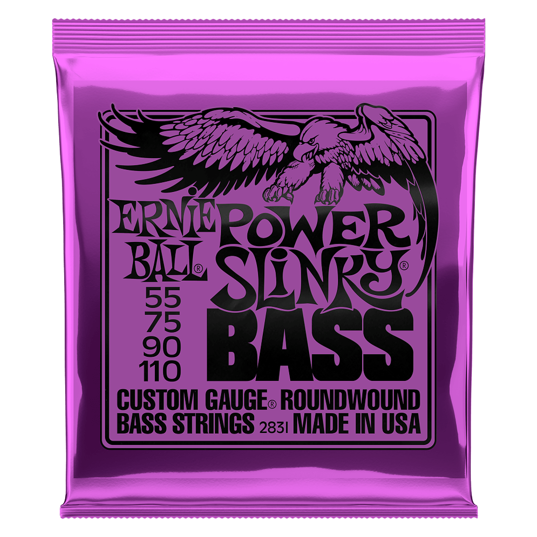 Cuerdas Bajo 4 Cuerdas Power Slinky 55-110 2831 Ernie Ball 1