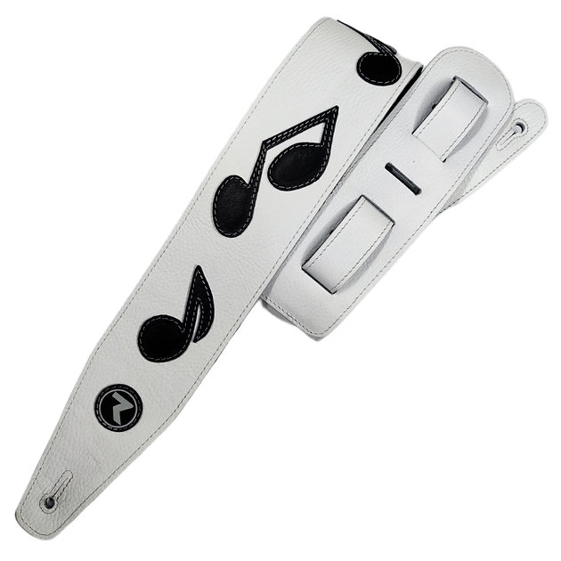 Correa 3" Blanco/Negro SRV Tribute Raven Straps