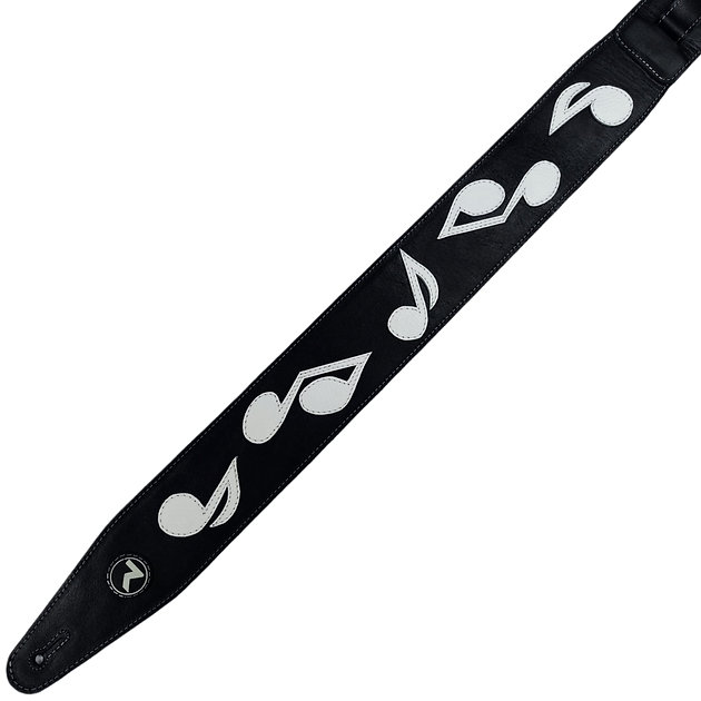 Correa 3" Negro/Blanco SRV Tribute Raven Straps