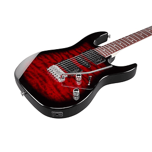 Guitarra Eléctrica Transparent Red Burst GRX70QA-TRB Ibanez