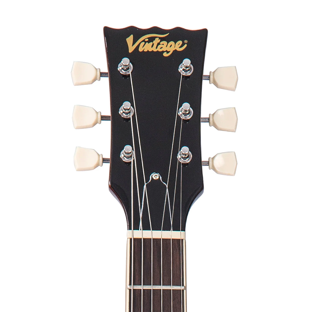 Guitarra Electrica V100 ReIssued w/Bigsby Flamed Amber Vintage 5