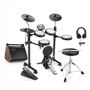 Pack Batería Electrónica DED-80P Donner y Amplificador Magni-50 Wotan