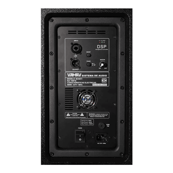 Subwoofer Activo 900W RMS 18 Pulgadas VSP18 Vamav 4