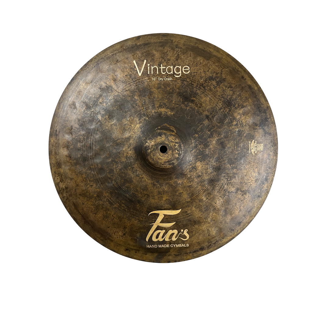 Platillo Crash Vintage Dry 16 Pulgadas VDRY-CR16 Fans 1