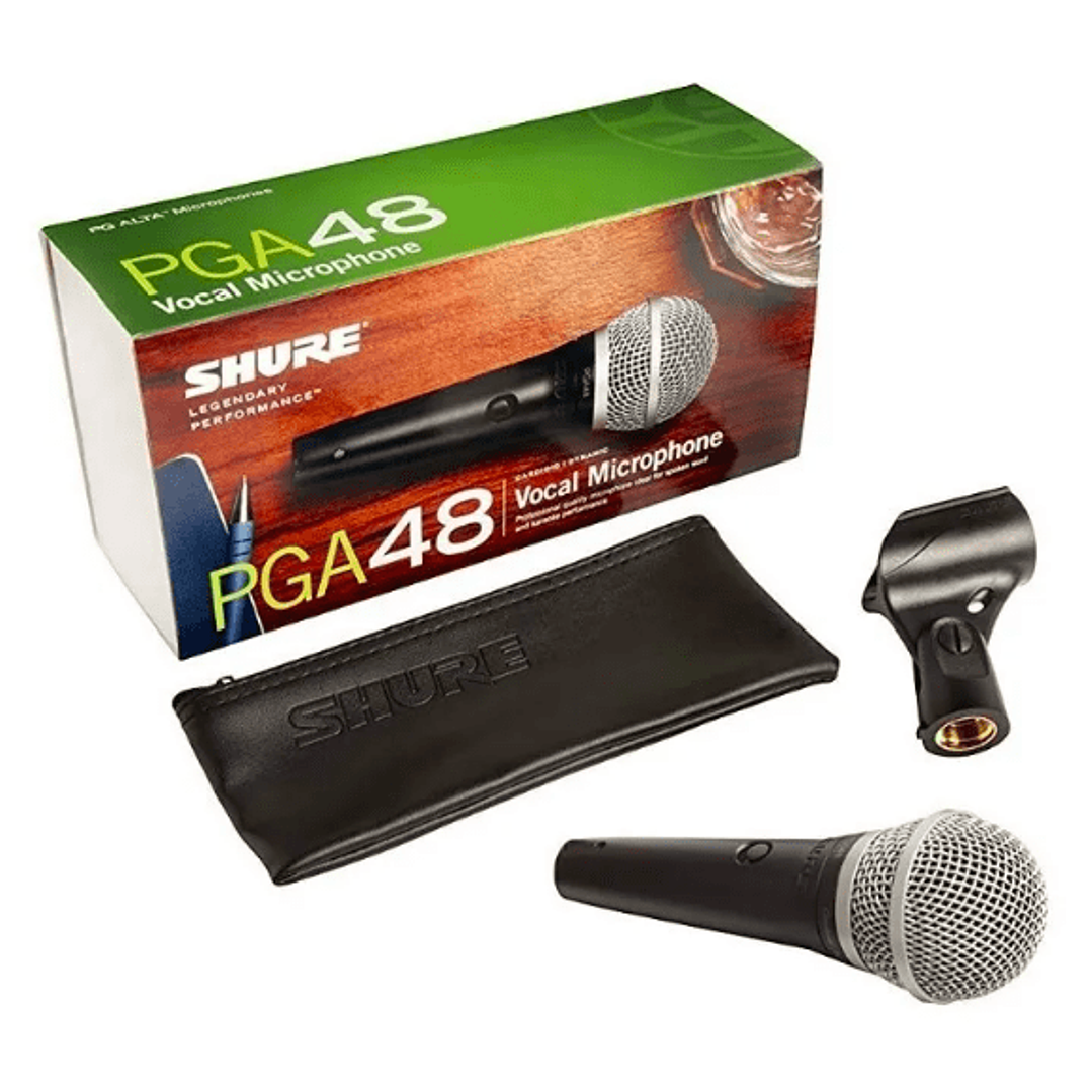 Microfono Dinamico Con Cable PGA48-XLR Shure 2