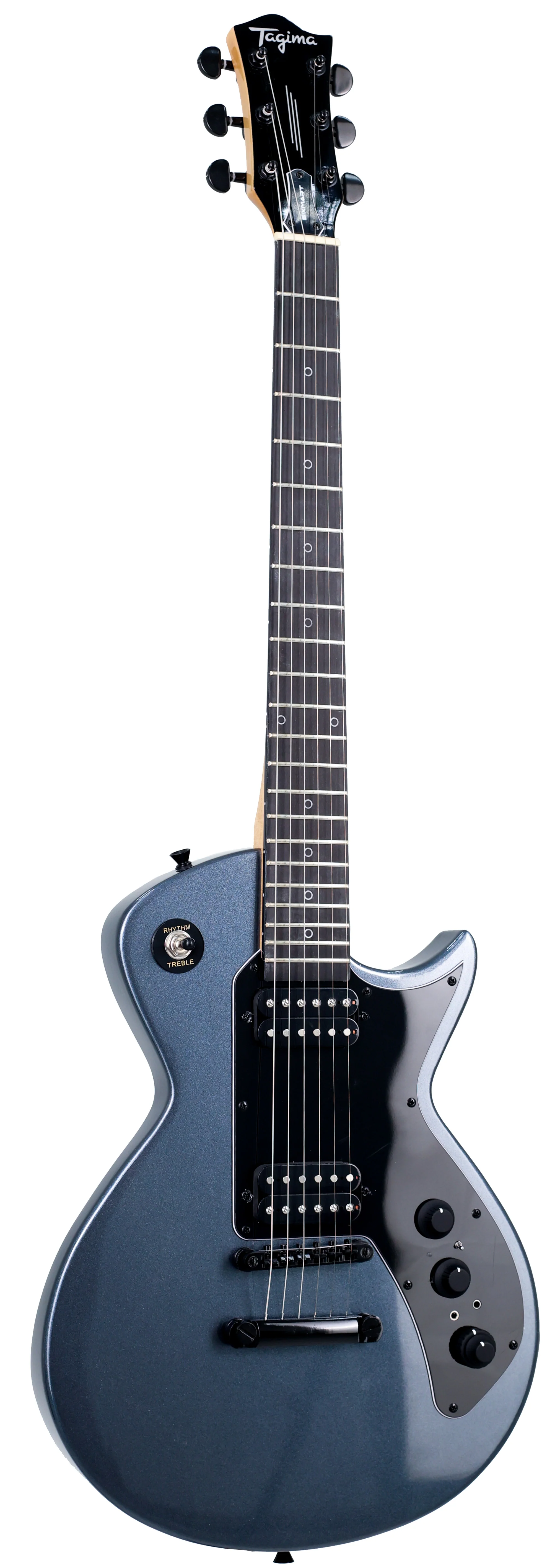 Guitarra Electrica LP Metallic Dark Silver SIXMART SC-MDSV-DF/BK Tagima