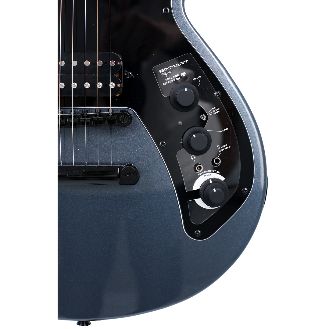 Guitarra Electrica LP Metallic Dark Silver SIXMART SC-MDSV-DF/BK Tagima 3