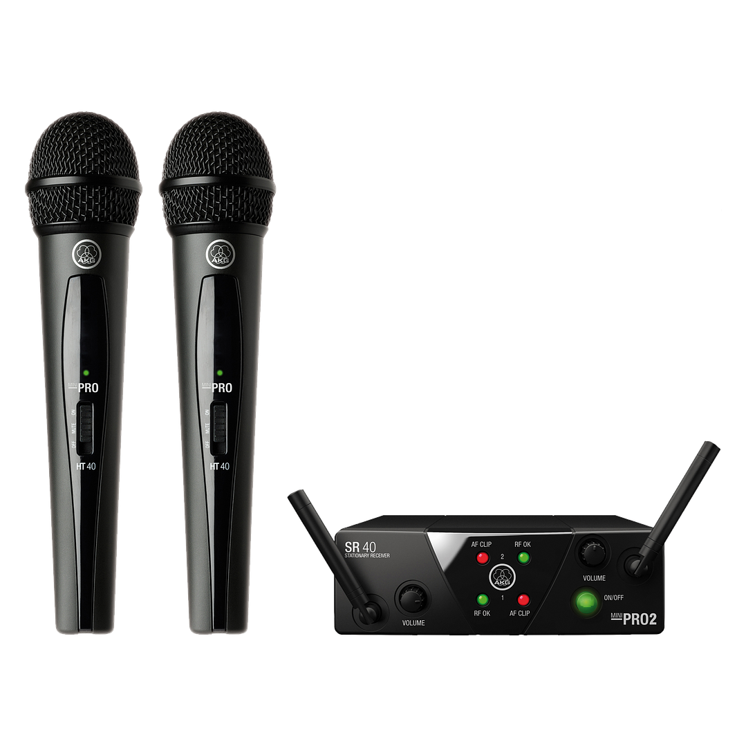 Microfono Inalambrico Mini Dual Vocal Set WMS40 AKG 1