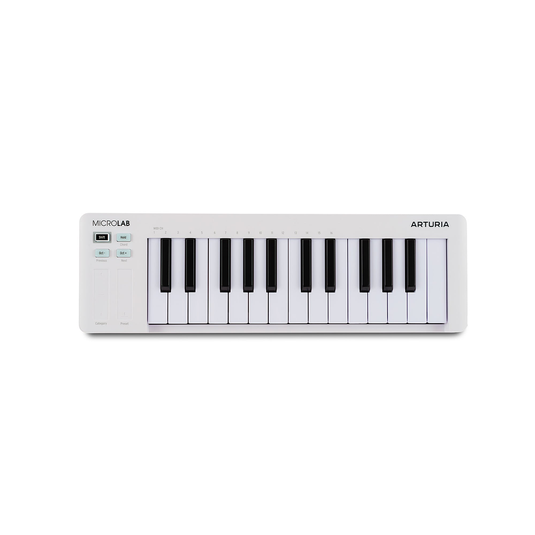 Controlador Midi 25 Teclas Blanco MicroLab MK3 Arturia 1