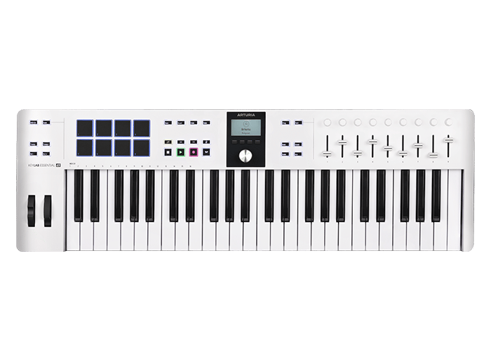 ARTURIA KeyLab Essential 61 mk3 White: Controlador MIDI 61 Teclas