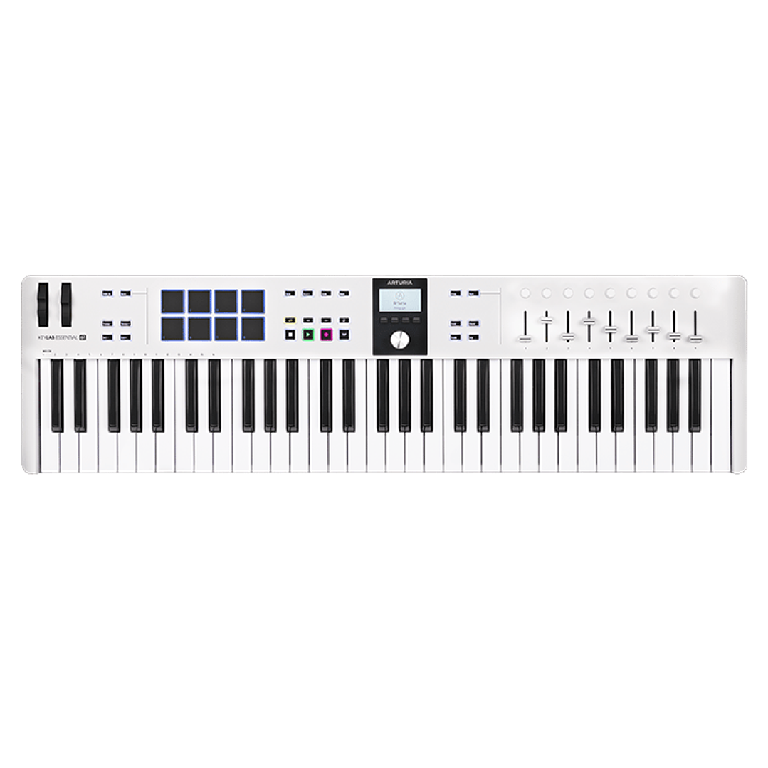 Controlador Midi 61 Teclas Blanco KeyLab Essential 61 MK3 Arturia 1