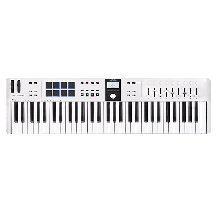 Controlador Midi 61 Teclas Blanco KeyLab Essential 61 MK3 Arturia 1
