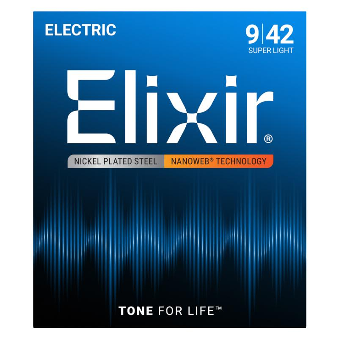 Cuerdas Guitarra Electrica Nanoweb 09-42 12002 Elixir 1