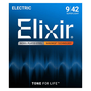 Cuerdas Guitarra Electrica Nanoweb 09-42 12002 Elixir