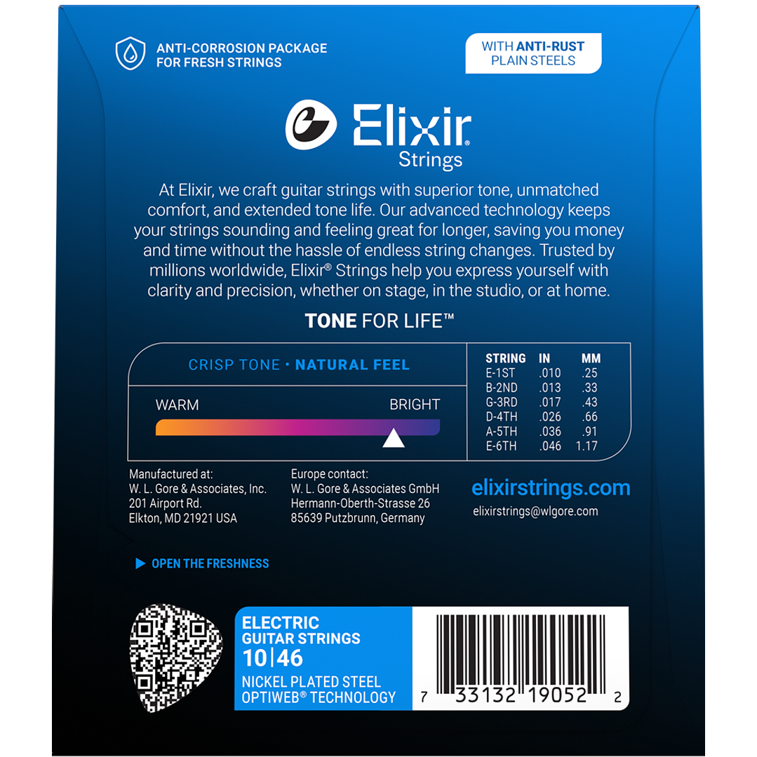 Cuerdas Guitarra Electrica Optiweb 10-46 19052 Elixir 2