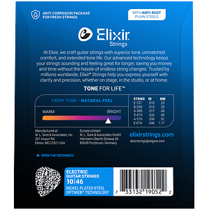 Cuerdas Guitarra Electrica Optiweb 10-46 19052 Elixir