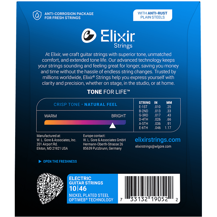 Cuerdas Guitarra Electrica Optiweb 10-46 19052 Elixir 2