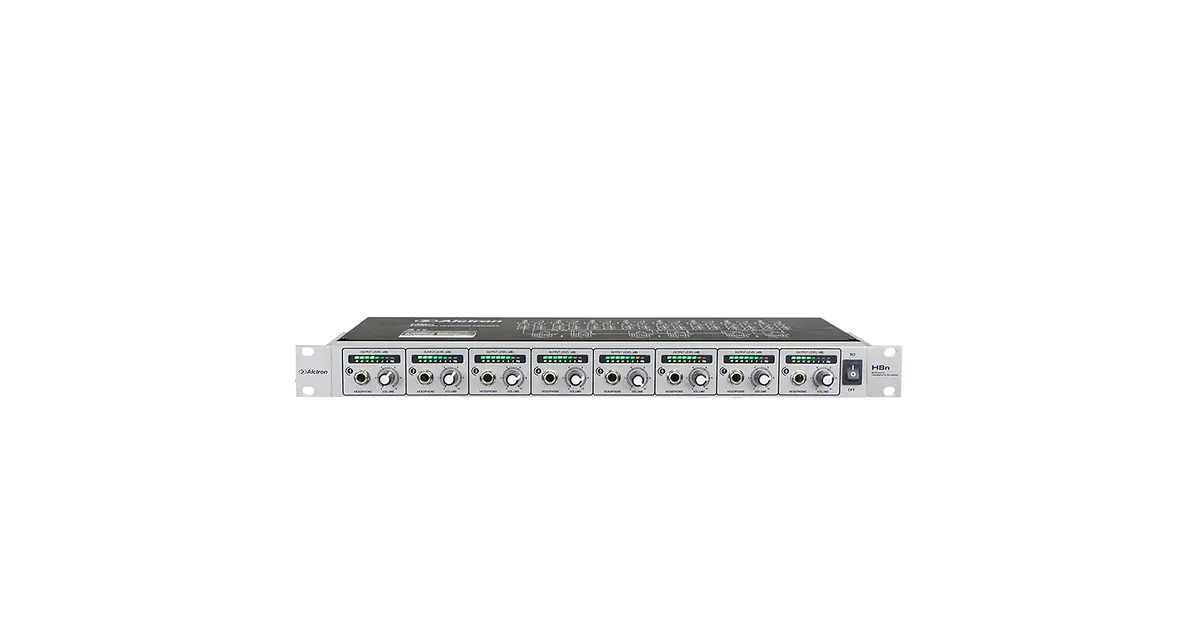 Amplificador de Audifonos de 8 Canales H8N Alctron