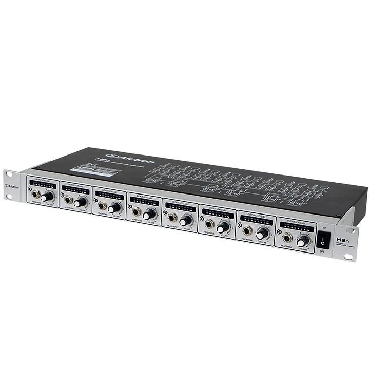 Amplificador de Audifonos de 8 Canales H8N Alctron 3