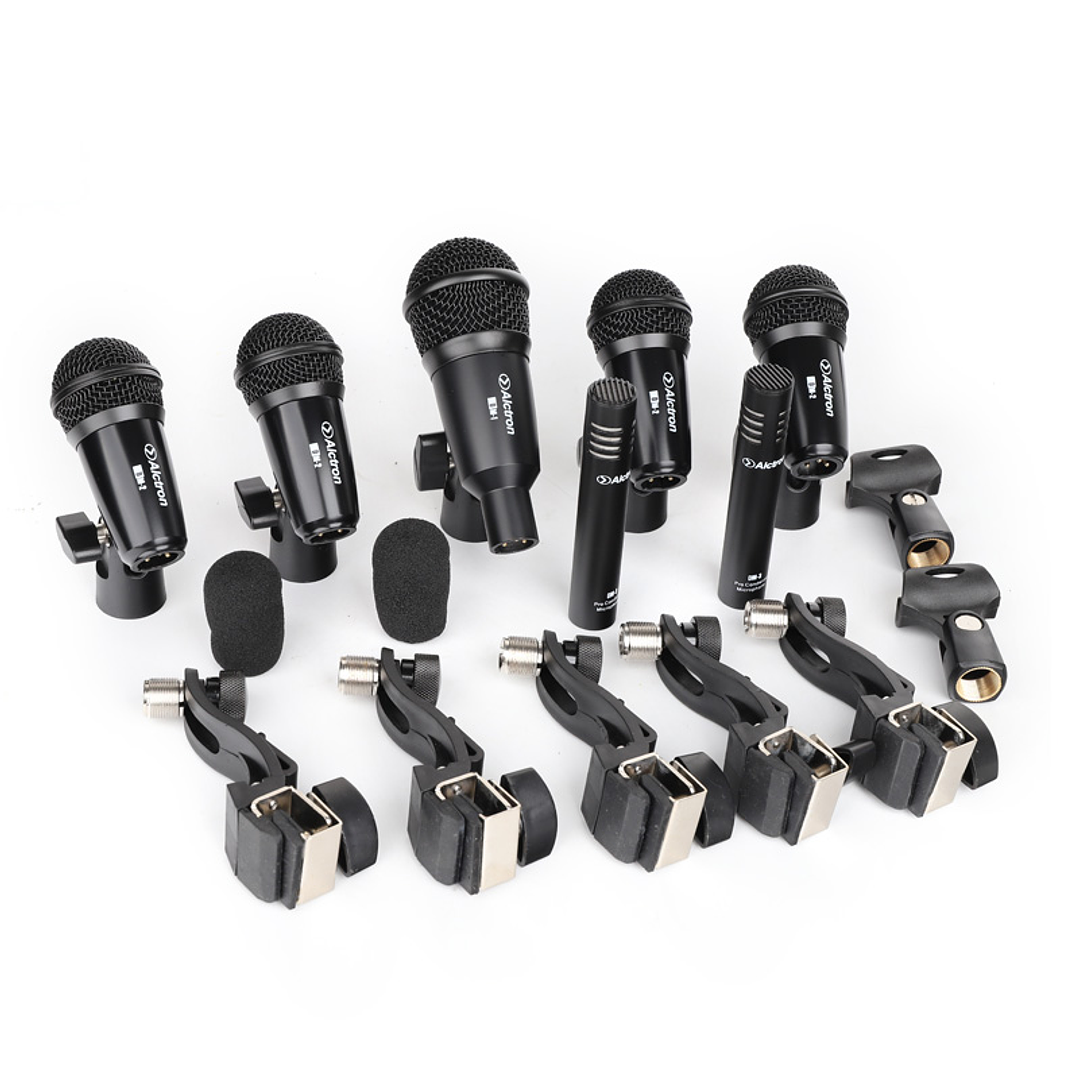 Set Microfonos de Bateria 7pcs T8400 Alctron 2