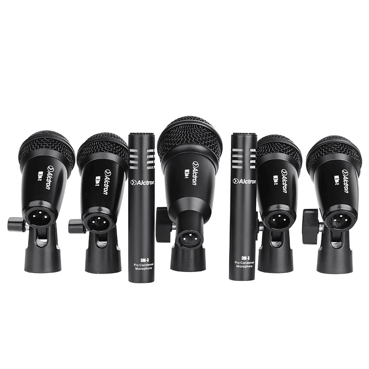 Set Microfonos de Bateria 7pcs T8400 Alctron 1