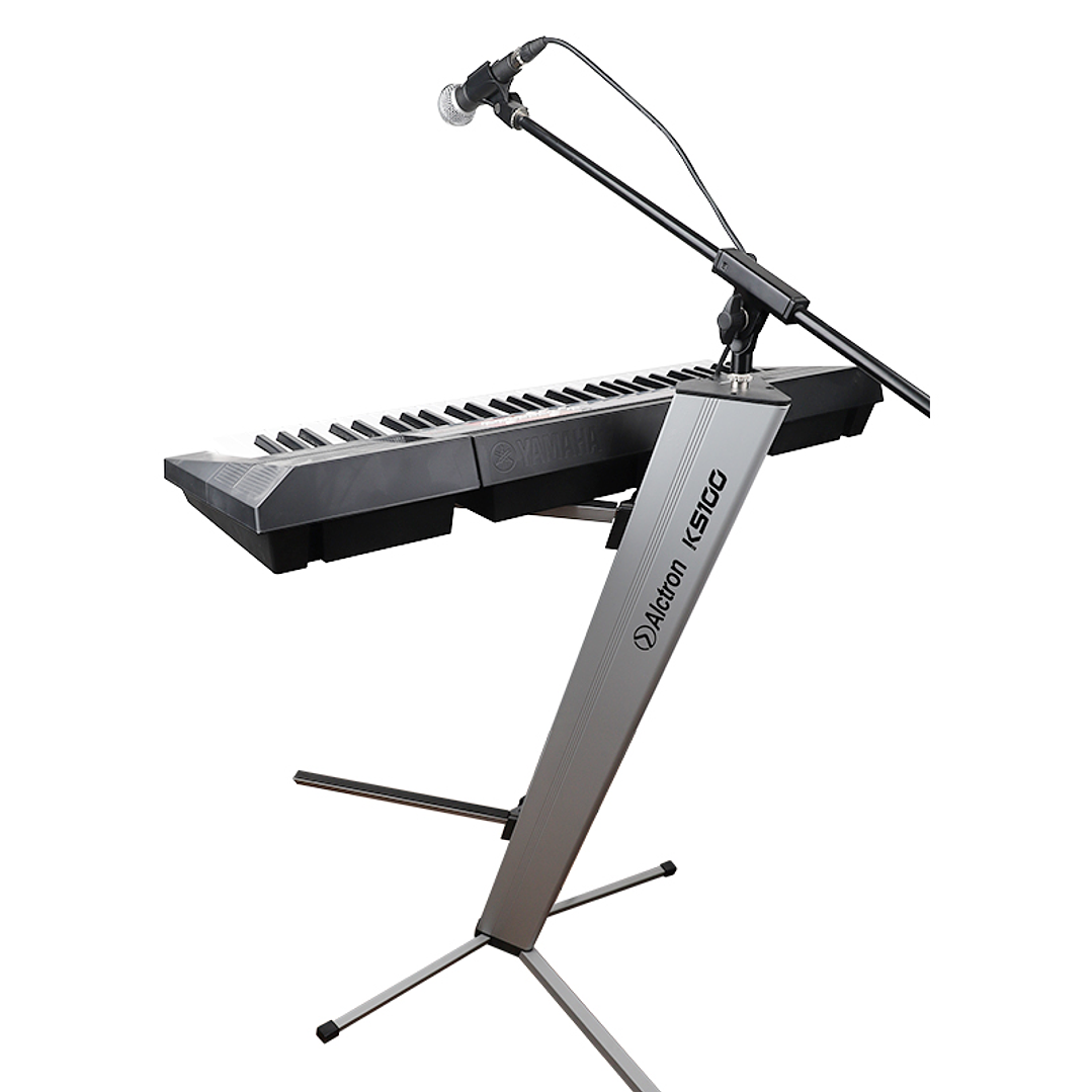 Atril de Teclado Doble Negro KS100B Alctron 6