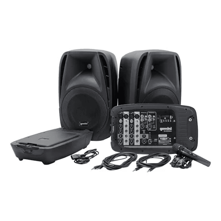 Sistema PA Portable 600W ES-210MXBLU Gemini 1