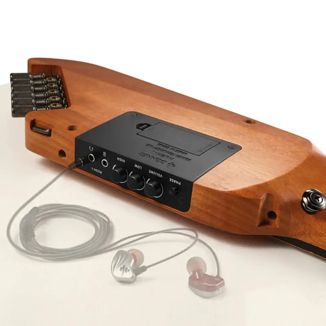 Guitarra Electroacústica de Viaje HUSH-I Caoba EC1781 DONNER 5