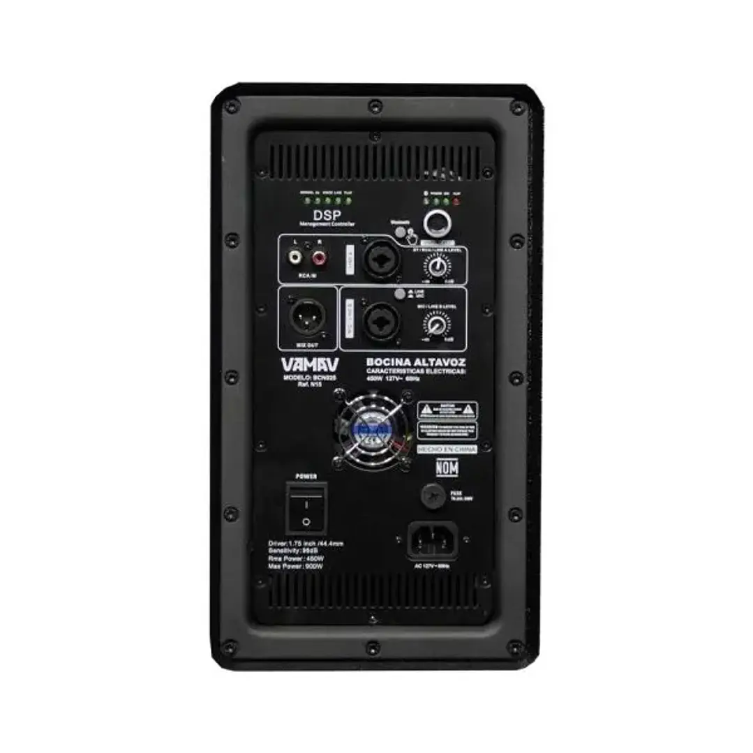 Caja Activa 15 Pulgadas 450W NOVA 15 VAMAV 3