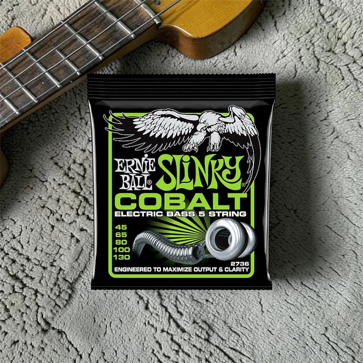 Cuerdas Bajo 5 Cuerdas 2736 Slinky Cobalt 45-130 Ernie Ball 2