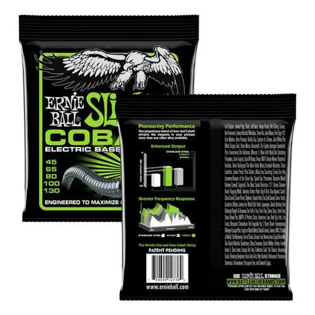 Cuerdas Bajo 5 Cuerdas 2736 Slinky Cobalt 45-130 Ernie Ball 3