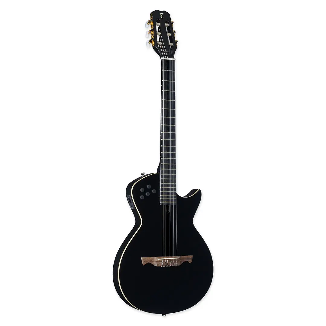 Guitarra Electroclásica Tagima solida Nylon Negro MODENA I NY-EQ-BK 1