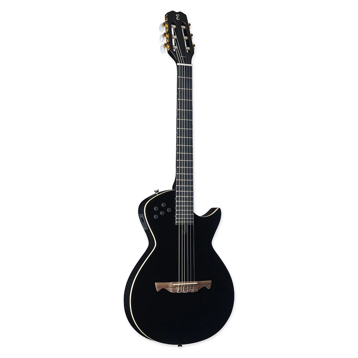 Guitarra Electroclásica Tagima solida Nylon Negro MODENA I NY-EQ-BK 1