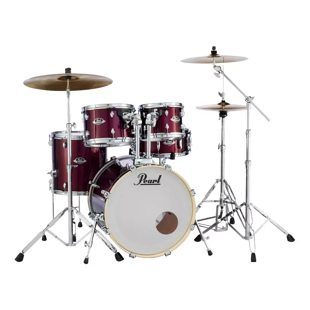 Bateria Acústica Pearl Export 5Pcs c/Hardware Burgundy EXX725SP/CA  4