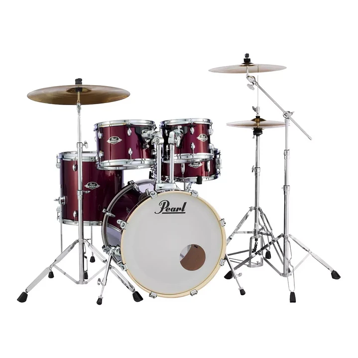 Bateria Acústica Pearl Export 5Pcs c/Hardware Burgundy EXX725SP/CA  4