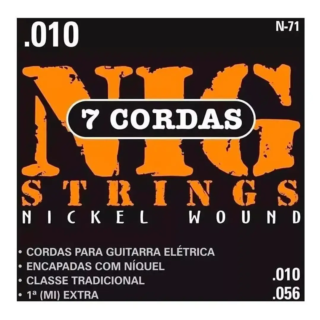 Cuerdas Guitarra Electrica Nig 7C 10-56 nickel wound N-71  1