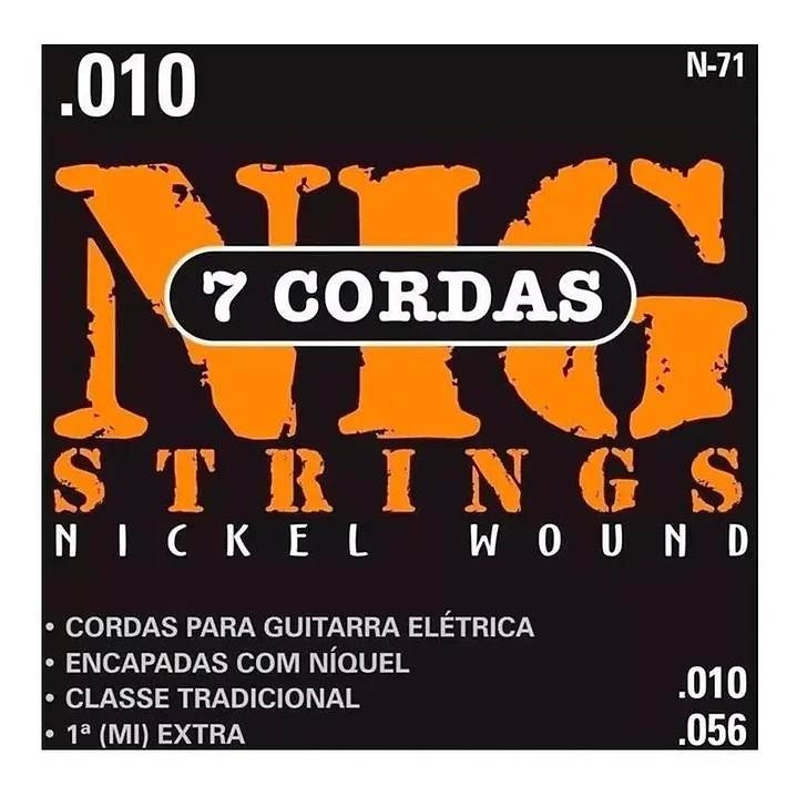 Cuerdas Guitarra Electrica Nig 7C 10-56 nickel wound N-71  1