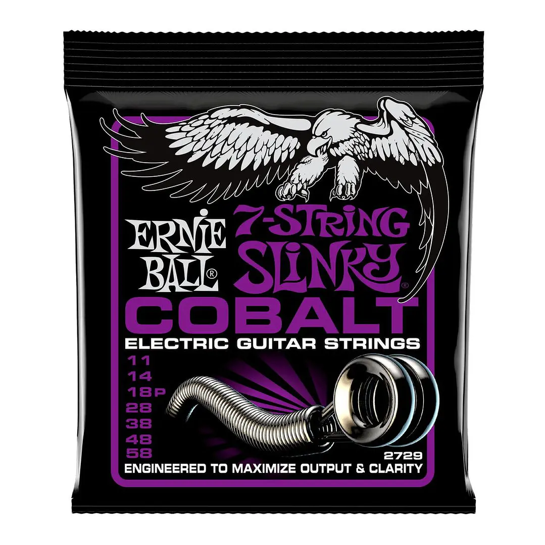 Cuerdas guitarra electrica ernie ball 2729 slinky cobalt 11-58  1