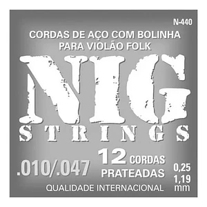 Cuerdas guitarra eléctrica N440 Nig 12C 10-47
