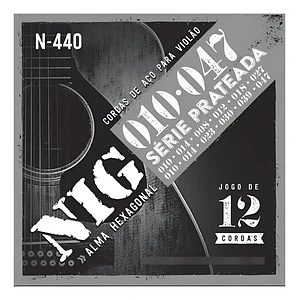 Cuerdas guitarra eléctrica N440 Nig 12C 10-47