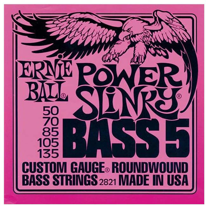 Cuerdas bajo electrico Ernie Ball 2821 5C Power Slinky 50-135 1