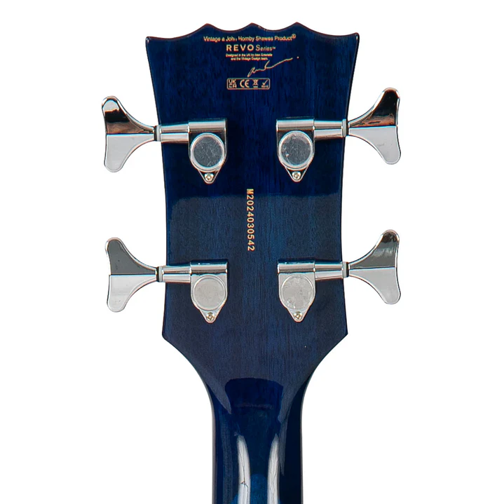 Bajo Electrico Vintage Revo Series Semi Hollow 4C Blueburst  VRS450BL  3