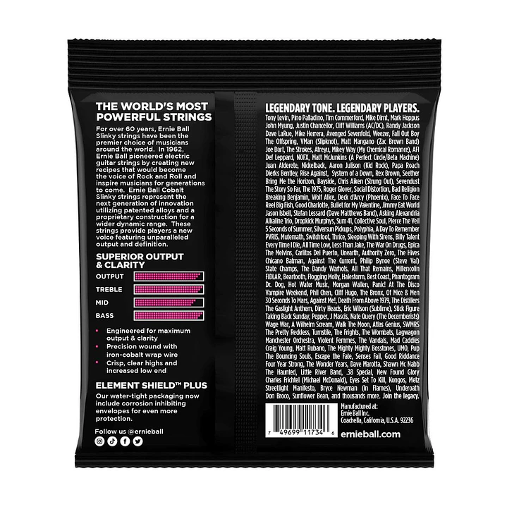 Cuerdas bajo eléctrico ernie ball 2737 Super Slinky 40-125  2
