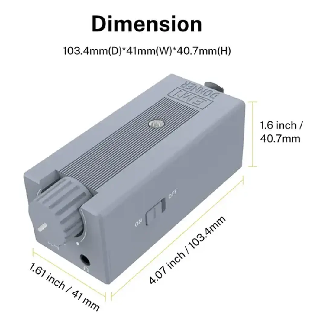 Amplificador de audifonos Donner In-Ear Mono EM1 EC1301  1