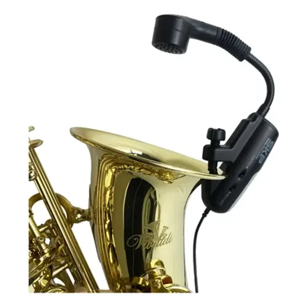 Sistema microfono inalámbrico saxophone SKP UHF 4000S 2