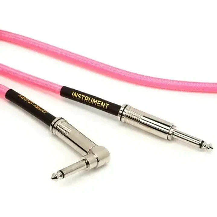 Cable instrumento textil ernie ball P06078 Pink TS-TS/L 3m 3