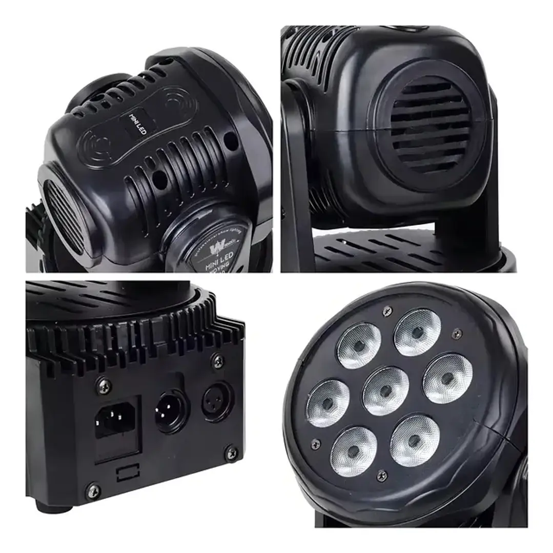 Cabeza Movil Mini MKZ-Cabecan 7x10 W AUDIOTEK 5