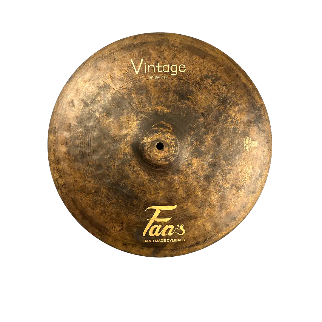Platillo Crash Vintage Dry 16 Pulgadas VDRY-CR16 Fans 1