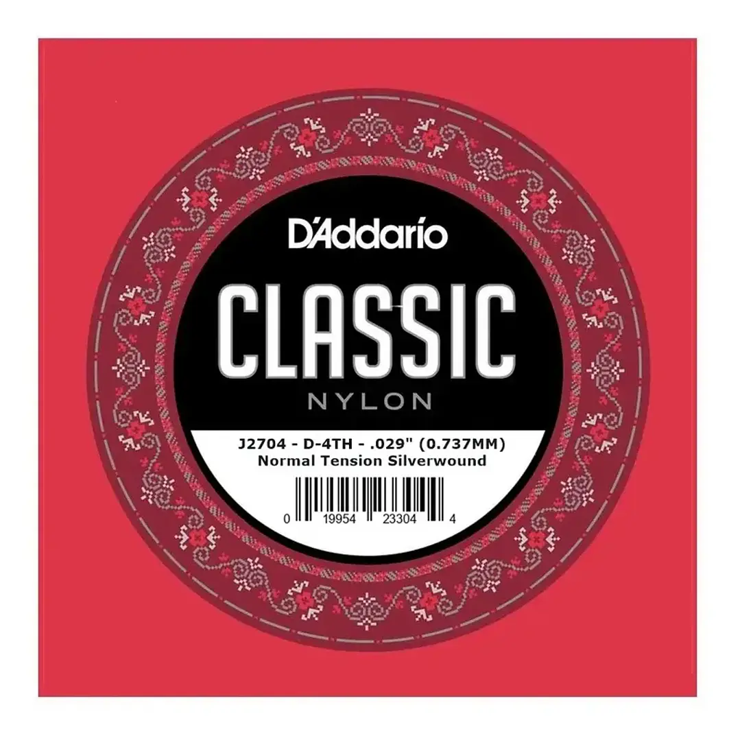 Cuerda Daddario Suelta 4ta entorchada Guitarra Clasica J2704 1